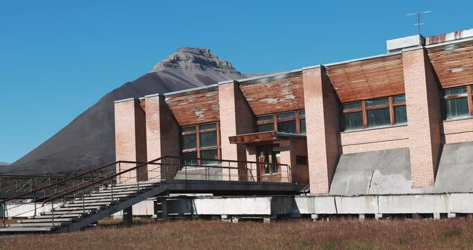 The Ghostly Soviet Pyramiden City, Svalbard In Summer, Arctic