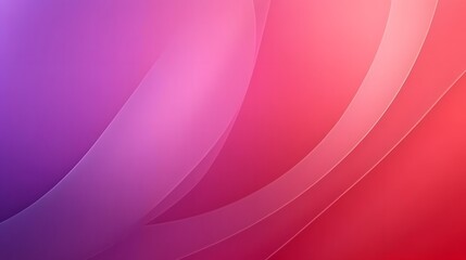 Abstract Pink and Purple Gradient Background with Curved Lines