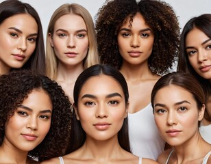 Obraz premium portrait different ethnicity women