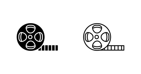 Film Reel Vector Icon