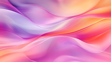 Fototapeta premium Abstract colorful waves in pastel gradient