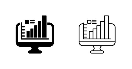 Obraz premium Monitor Vector Icon
