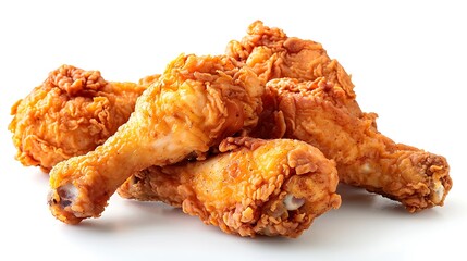 Crispy fried chicken, golden and juicy, no shadows The chicken is the highlight, with no text, logo, signature, human body, people, or plants, 