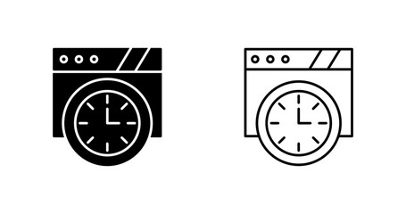 Wall Clock Vector Icon