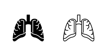 Lungs Vector Icon