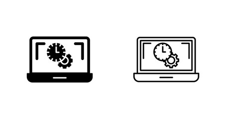 Flex Time Vector Icon