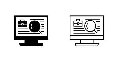 Job Search Vector Icon