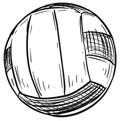 volley ball handdrawn illustration