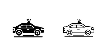 Police Car Vector Icon