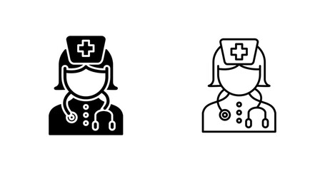 Fototapeta premium Nurse Vector Icon