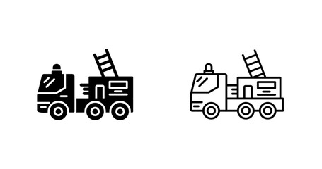 Fire Truck Vector Icon