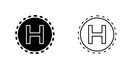 Helipad Vector Icon