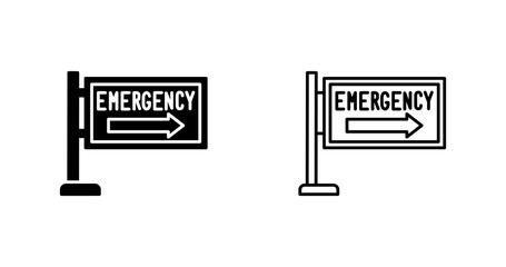 Emergency Sign Vector Icon