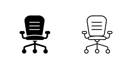 Office Chair Vector Icon