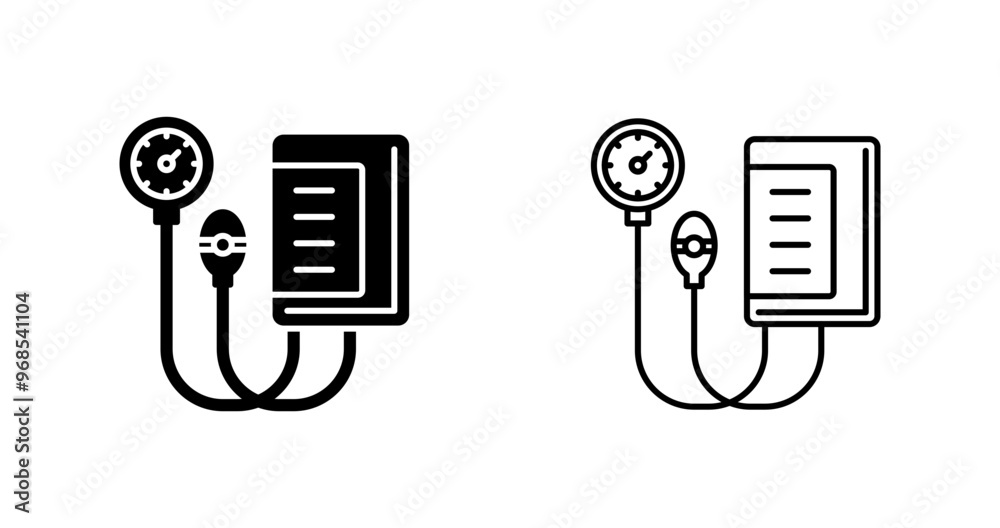 Wall mural Blood Pressure Gauge Vector Icon