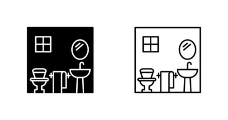 Fototapeta premium Bathroom Vector Icon