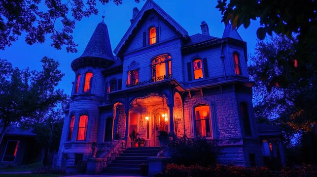 Online haunted house tour with live commentary.