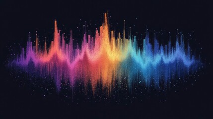 Firecracker explosion, vibrant colors, night sky backdrop, city silhouette