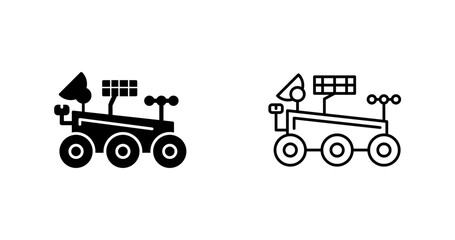 Fototapeta premium Mars Rover Vector Icon