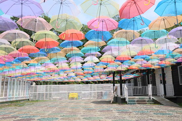 北海道帯広市の十勝ヒルズのアンブレラスカイ