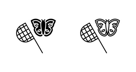 Butterfly Catcher Vector Icon