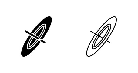 Black Hole Vector Icon