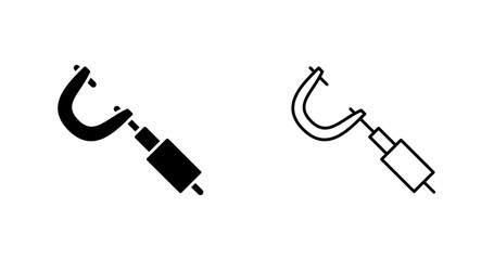 Micrometer Vector Icon