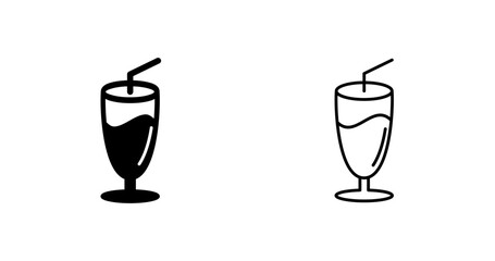 Milkshake Vector Icon