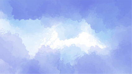 Abstract blue watercolor background.Hand painted watercolor. vector