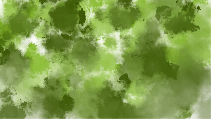 Abstract green watercolor background.Hand painted watercolor. vector