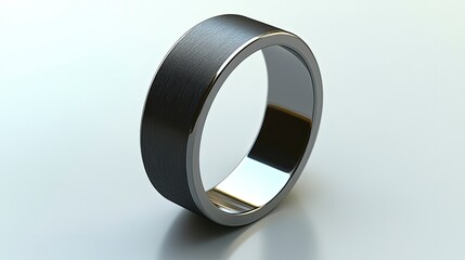 Smart ring, on the white background