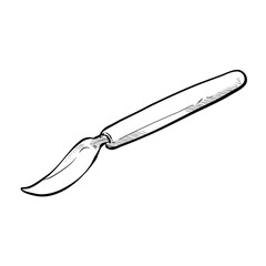 scalpel handdrawn illustration