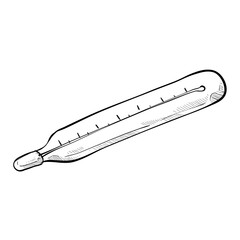 thermometer handdrawn illustration