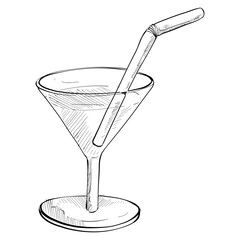 smoothie cocktail handdrawn illustration