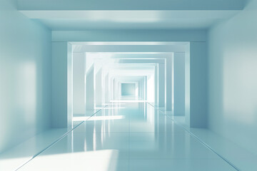 Futuristic 3D Virtual Space Background