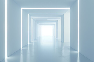 Futuristic 3D Virtual Space Background