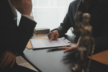 Law theme, gavel or mallet of the judge, lawyer enforcement officers, evidence-based cases taken into account in the court abount business, legislation.