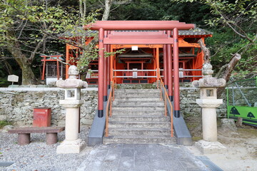  A Japanese temple : a scene of the precincts of Kimii-dera Temple in Walayama City in Wakayama Prefecture