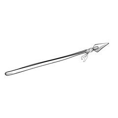 spear handdrawn illustration