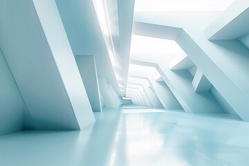 Fototapeta premium Futuristic 3D Virtual Space Background