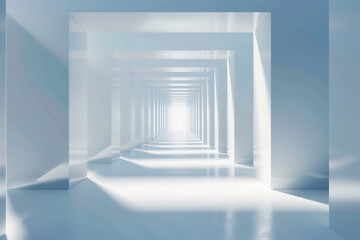 Futuristic 3D Virtual Space Background