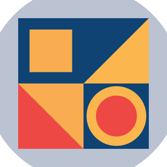 Abstract Geometric Shapes Vector background.