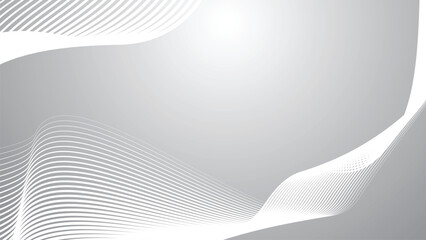 Grey gradient with curve line abstract background vector image for backdrop or presentation