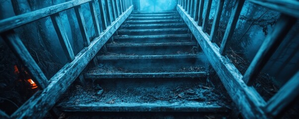 Explore a Haunted House Creepy Stairs, Ghostly Encounters, Spooky Costumes, and Travel-Themed Decorations