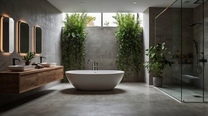 Fototapeta premium modern bathroom interior