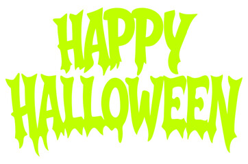 happy halloween text VECTOR ILUSTRATION