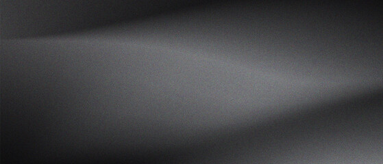 Gradient Grey Black White Monochrome Abstract Background with Noise Grainy Texture. For poster, banner, flyer and presentation.
