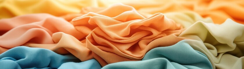 Obraz premium Sustainable Fashion Eco-Friendly Clothing Made from Recycled Materials, Minimalist Style and Sustainable Living