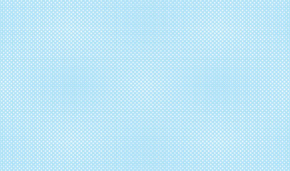 Obraz premium Futuristic pop art print. Blue optical texture. Wavy half tone effect. Spotted background with dots. Halftone dot pattern. Colored banner. Abstract vector illustration.