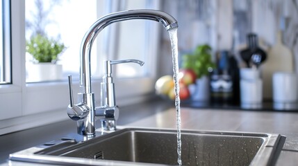 Single handle water kitchen faucet built in compact high pressure laminate hpl countertop kitchen undermount installation granite composite sink